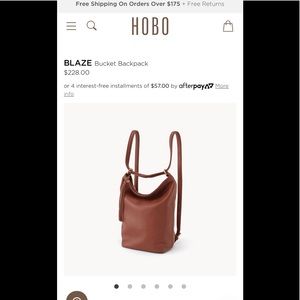 Brown Hobo Blaze backpack/purse